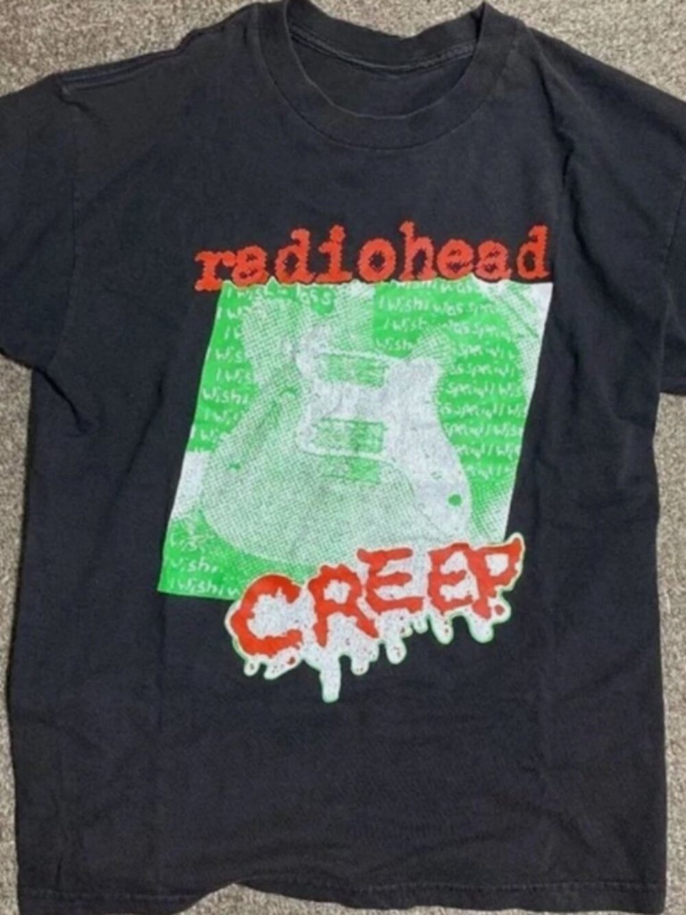 Radiohead Creep Vintage Band Tee Retro Grunge Rock Graphic Shirt Y2K
